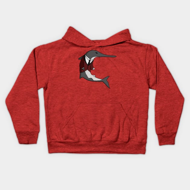 Swanky Sawfish Kids Hoodie by CosmicFlyer